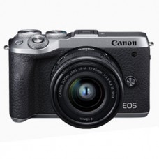 Canon EOS M6 Mark II (EF-M15-45mm f/3.5-6.3 IS STM) Mirrorless Camera (Silver)